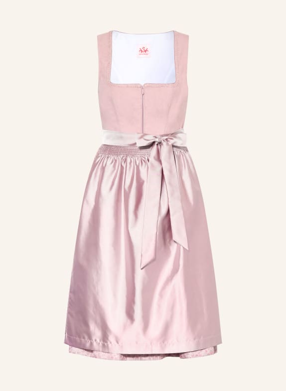 Spieth & Wensky Dirndl HOLMA im Materialmix ROSA / ROSÉ