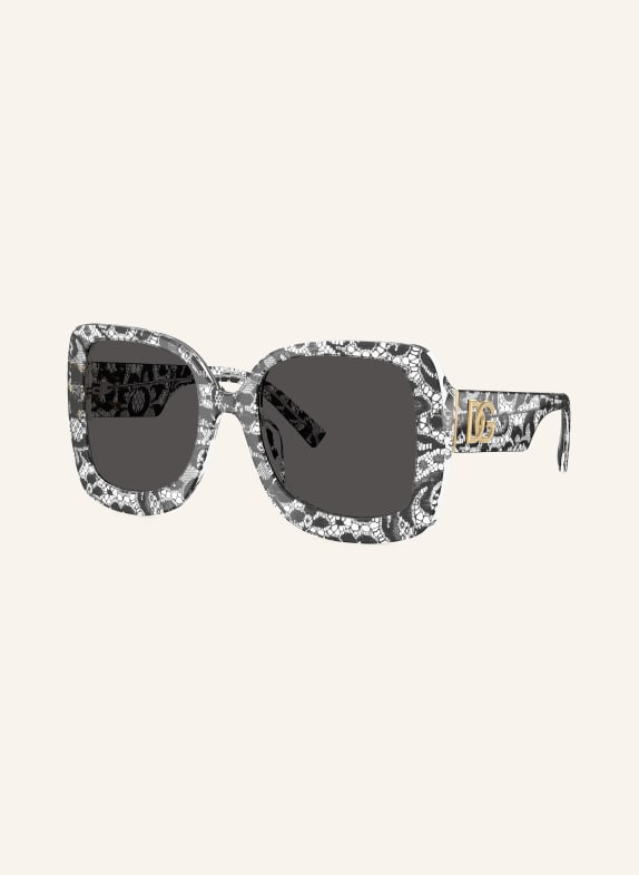 DOLCE & GABBANA Okulary przeciwsłoneczne DG4513 CZARNY/ BIAŁY/ CIEMNOSZARY