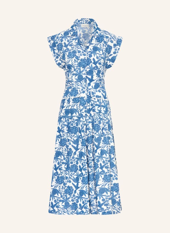 MISS JUNE Hemdblusenkleid TILDA BLAU / CREME / HELLBLAU