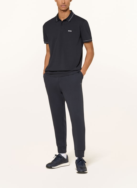 BOSS Piqué-Poloshirt MEMBER Regular Fit DUNKELBLAU
