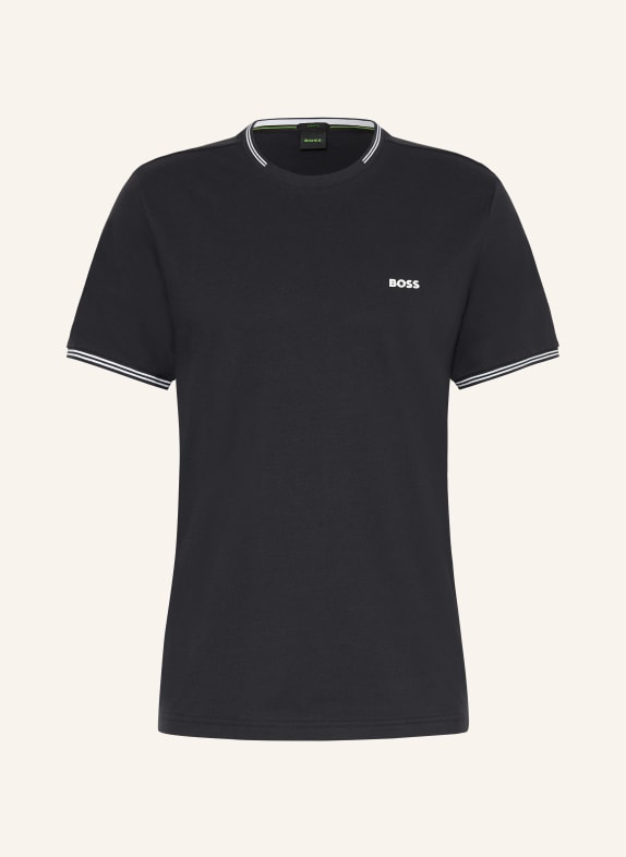 BOSS T-shirt TAUL DONKERBLAUW / WIT