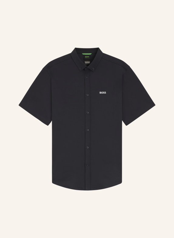 BOSS Koszula z krótkim rękawem ST_MOTION S Regular Fit z dżerseju GRANATOWY