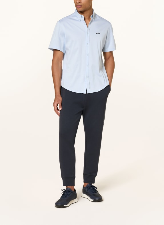 BOSS Kortærmet skjorte ST_MOTION S Regular Fit i jersey LYSEBLÅ