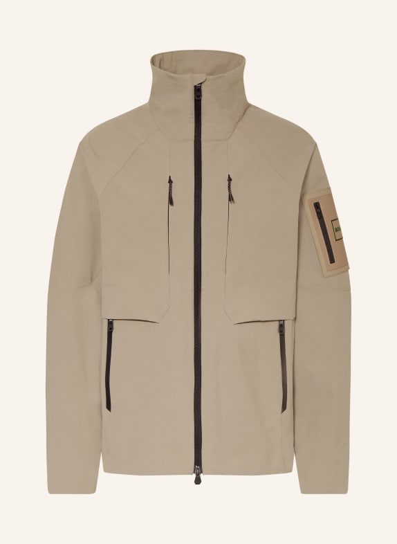 BOSS Regenjacke GLOBE HEXA KHAKI / SCHWARZ