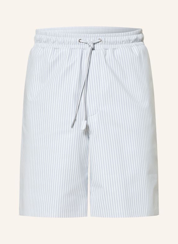 ARMA Short en cuir PACIFIC BLEU GRIS / BLANC