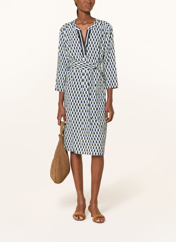 Betty Barclay Kleid mit 3/4-Arm DUNKELBLAU / HELLGRÜN / HELLBLAU