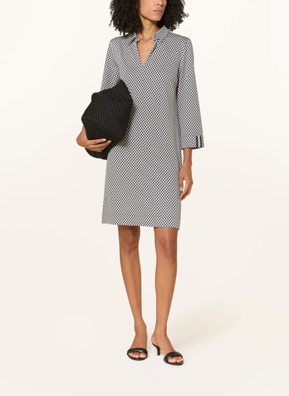 Betty Barclay Kleid mit 3/4-Arm DUNKELBLAU / HELLGRAU / GRAU