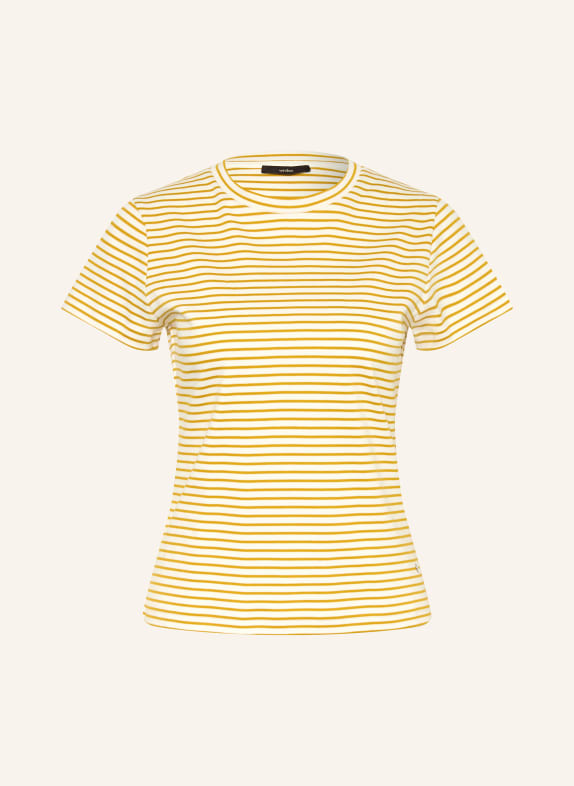 windsor. T-shirt WIT / DONKERGEEL