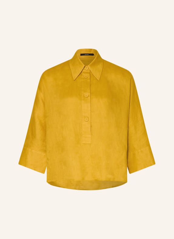 windsor. Blusenshirt aus Leinen mit 3/4-Arm DUNKELGELB