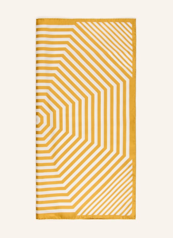 windsor. Seidentuch DUNKELGELB / WEISS