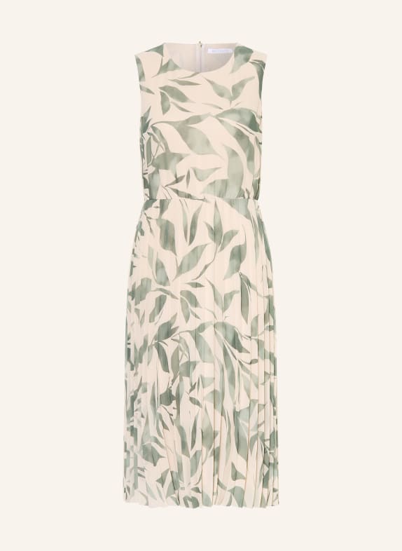BETTY&CO Kleid mit Plissees DUNKELGRÜN / ECRU