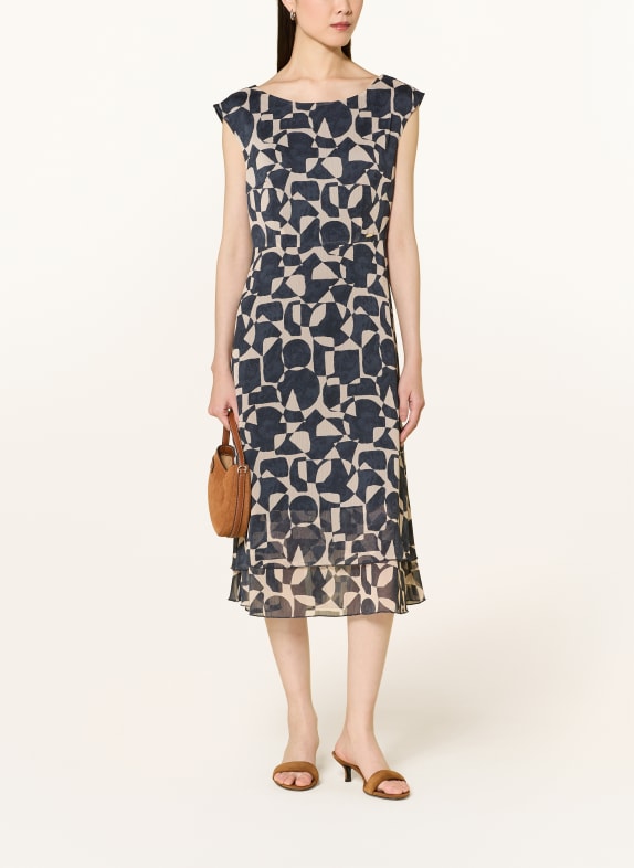 BETTY&CO Kleid DUNKELBLAU / BEIGE