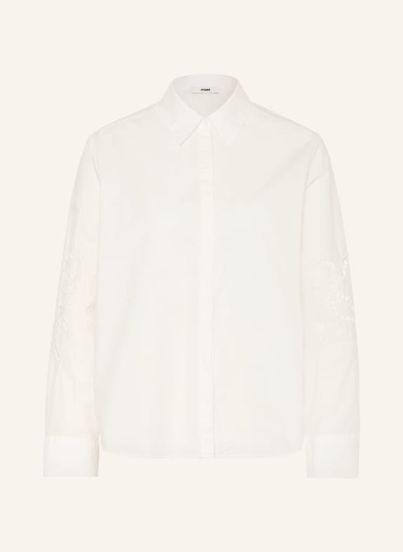 mavi Overhemdblouse met opengewerkte kant ECRU