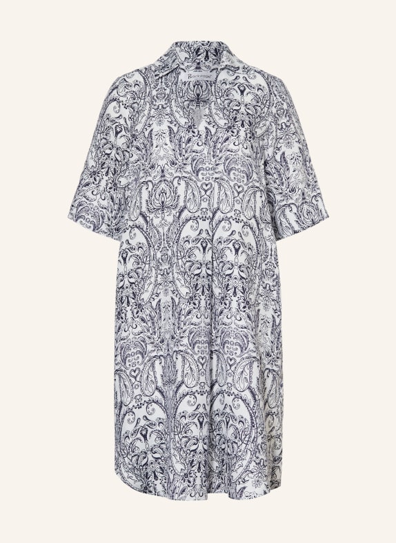 Backstage Robe en lin BIANCA BLEU FONCÉ / BLANC
