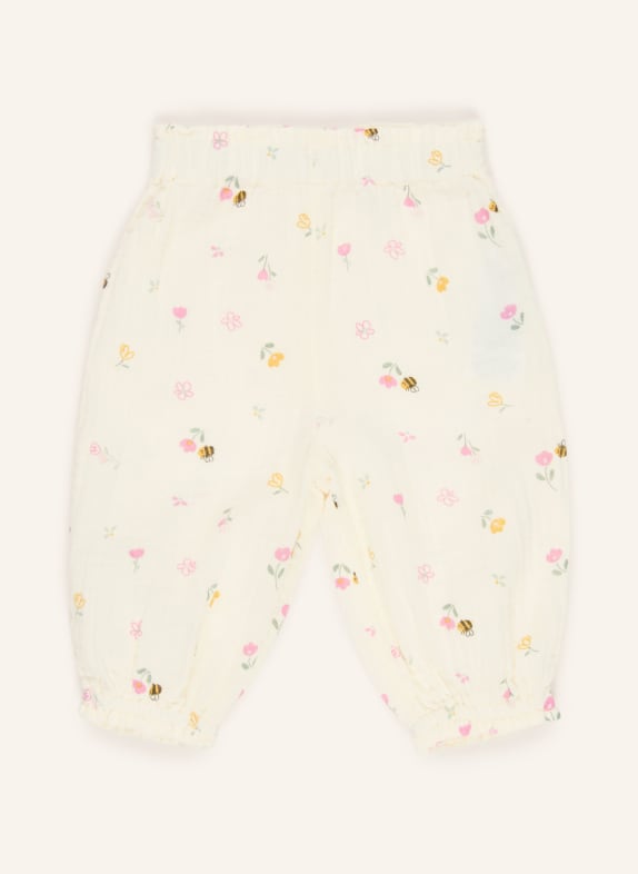 s.Oliver RED Mousselinebroek CRÈME / ROZE / DONKERGEEL