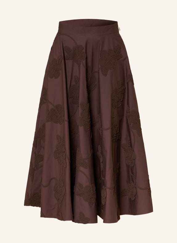 ROTATE skirt DARK BROWN