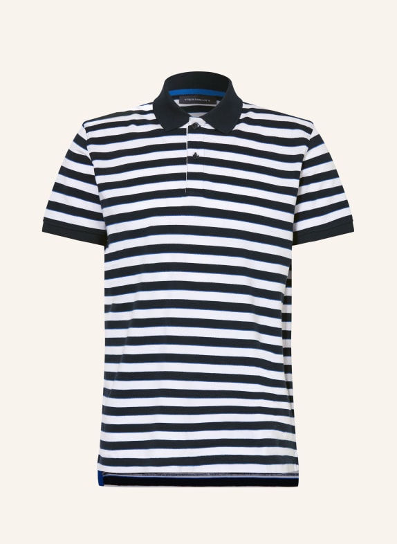 STROKESMAN'S piqué polo shirt DARK BLUE / WHITE