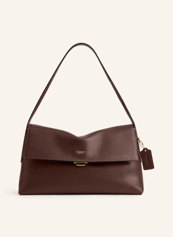 COACH Schultertasche DUNKELBRAUN