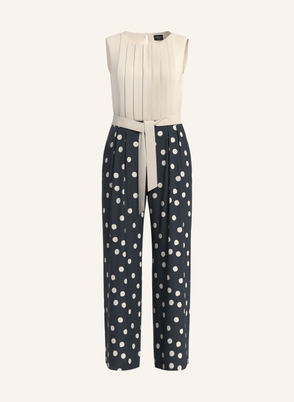 s.Oliver BLACK LABEL jumpsuit DARK BLUE / CREAM