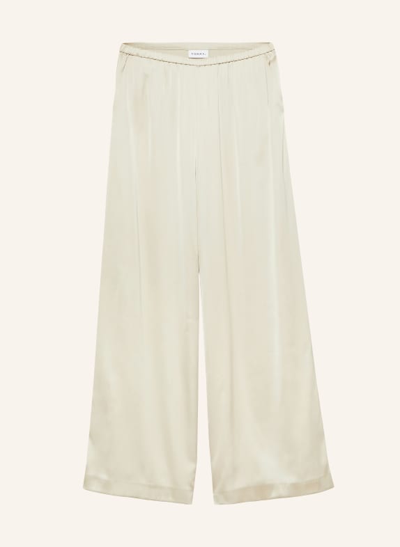 comma Marlene-broek van satijn ECRU