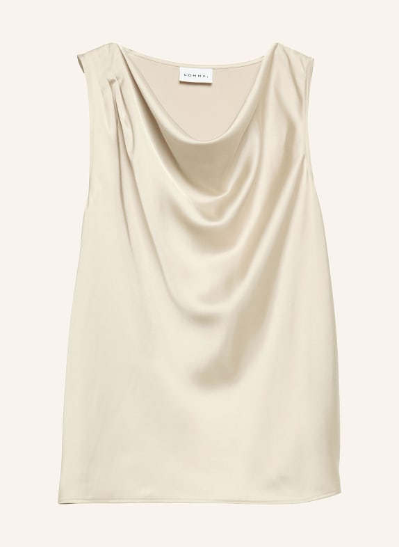 comma Satin blouse BEIGE