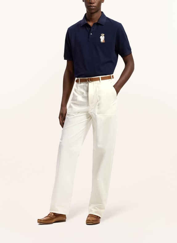 RALPH LAUREN PURPLE LABEL Piqué Polo Shirt DARK BLUE