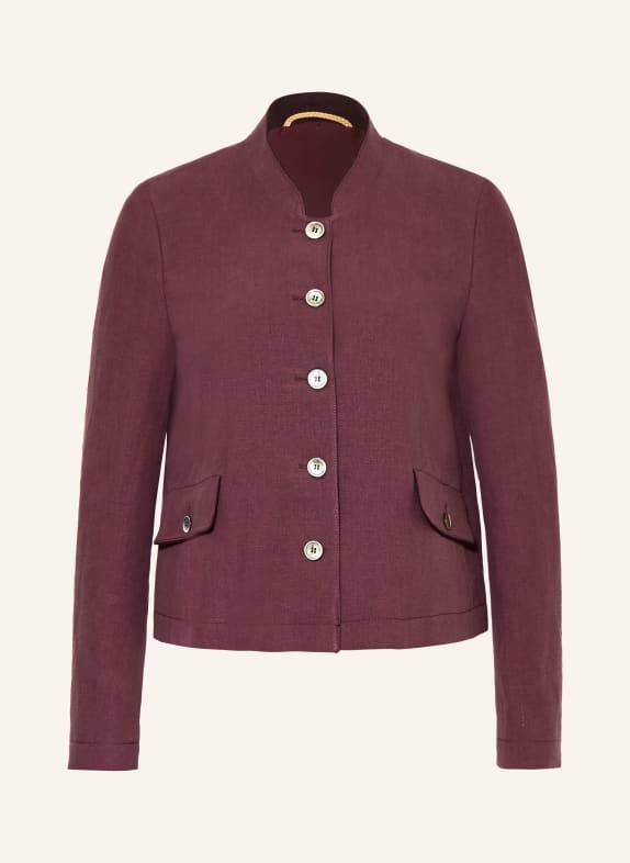 Grasegger Janker SILKE z lnu TMAVĚ ČERVENÁ