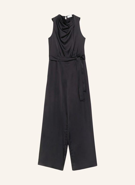 comma Kombinezon z satyny GRANATOWY