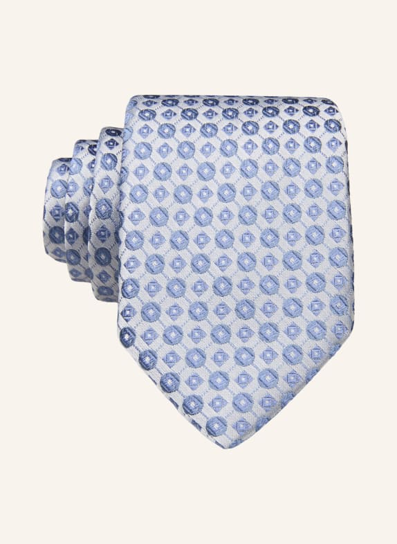 BOSS Krawatte mit Seide HELLBLAU / BLAUGRAU