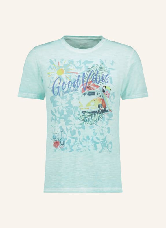 RAGMAN T-shirt TURQUOISE / DONKERORANJE / BLAUW