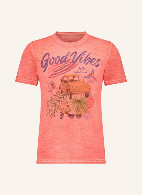 RAGMAN T-shirt LICHTROOD / GROEN / DONKERBLAUW