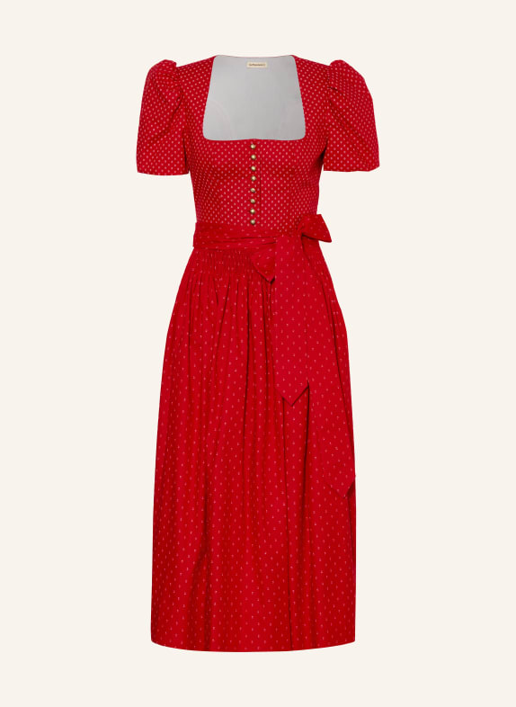 Gottseidank Dirndl MARGRET ROOD / LICHTROOD / WIT
