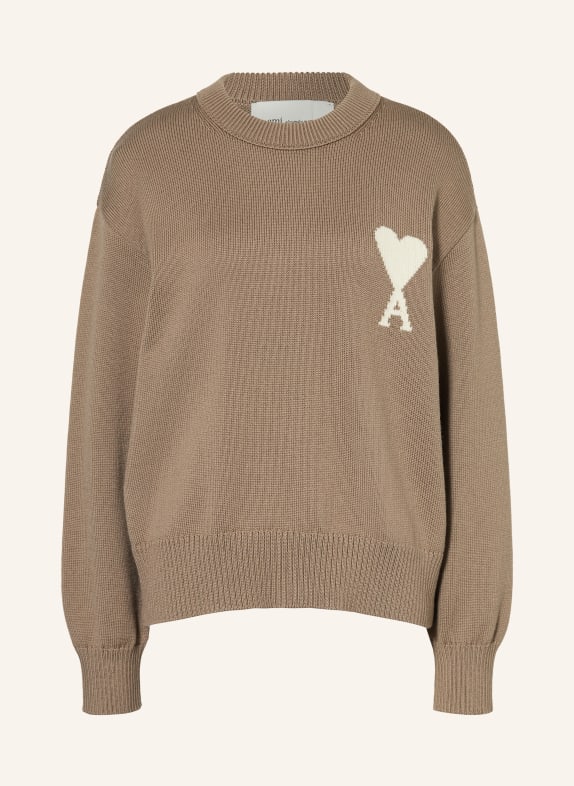 AMI PARIS Pullover TAUPE / CREME
