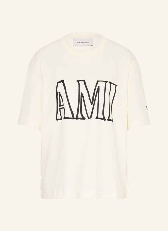 AMI PARIS T-Shirt CREME / SCHWARZ