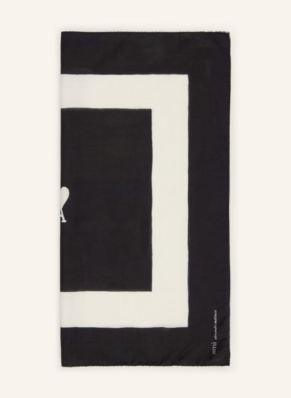 AMI PARIS Tuch SCHWARZ / WEISS