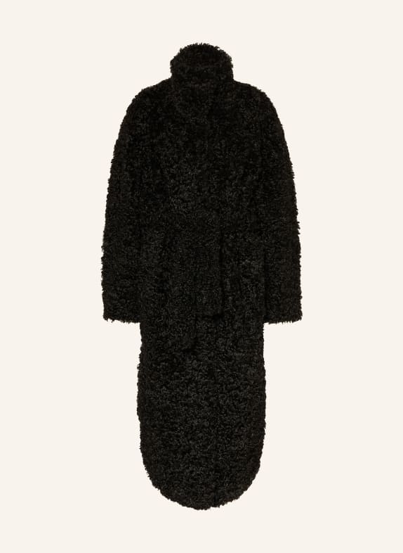 The Frankie Shop Manteau en fourrure synthétique RAVELLO NOIR