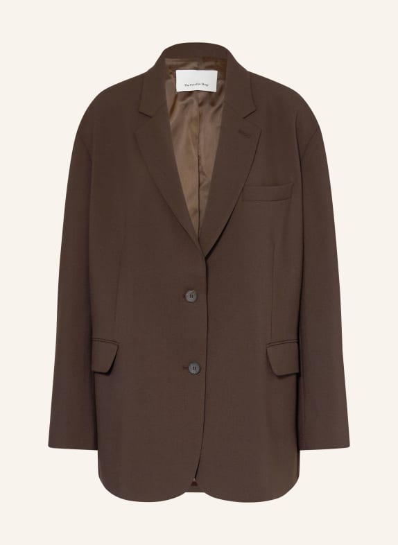 The Frankie Shop Blazer BEA DARK BROWN