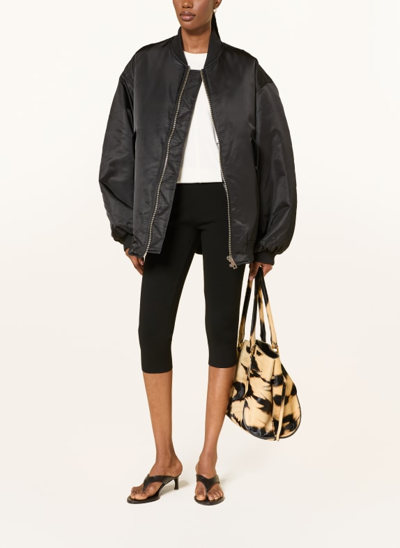 The Frankie Shop Zijden blouson ASTRA ZWART