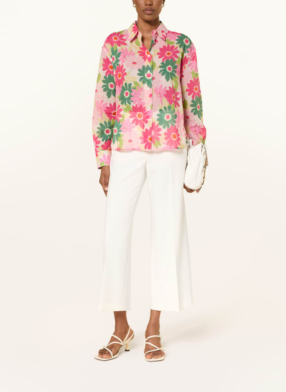 ROBERT FRIEDMAN overhemdblouse ROSE CLAIR / ROZE / GROEN