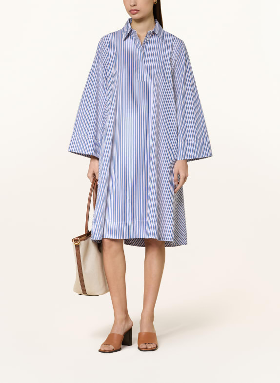 ROBERT FRIEDMAN Hemdblusenkleid BLAU / ROT / WEISS