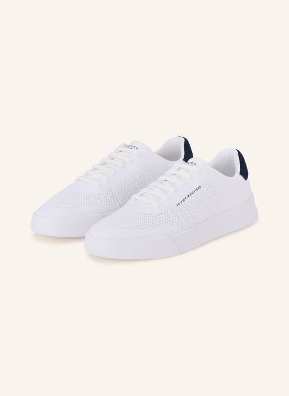 TOMMY HILFIGER Sneaker WEISS / DUNKELBLAU
