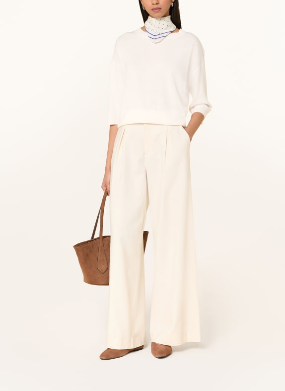 darling harbour Cashmere-Pullover mit 3/4-Arm CREME