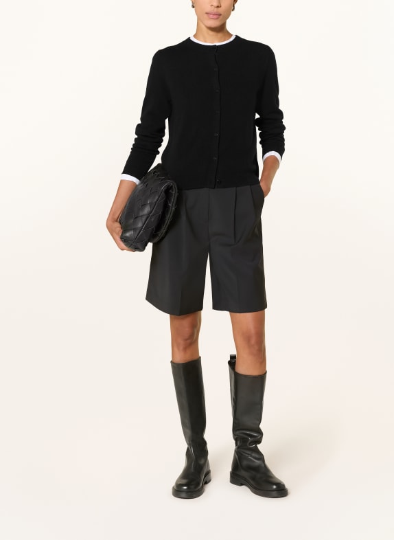 darling harbour Strickjacke aus Cashmere BLACK