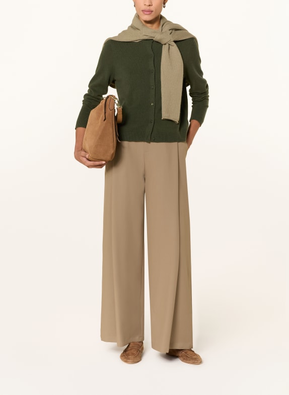 darling harbour Strickjacke aus Cashmere FOREST GREEN