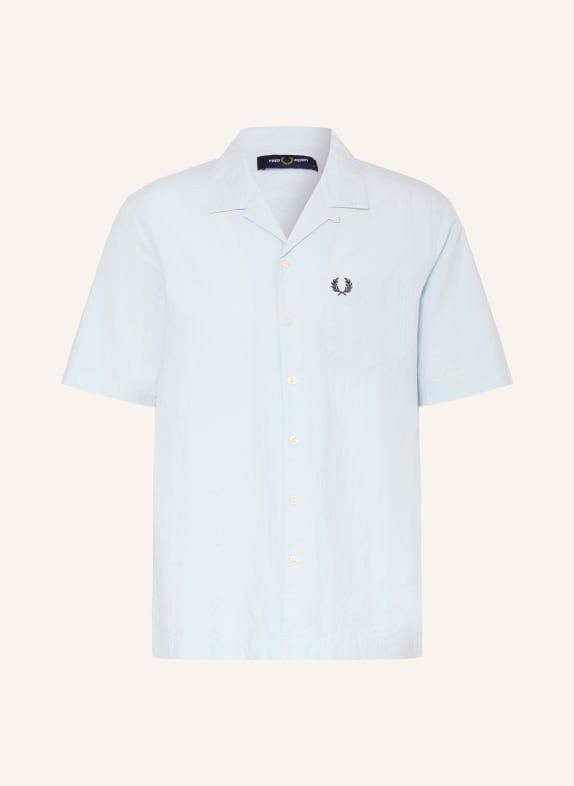 FRED PERRY Resortová košile Comfort Fit TMAVĚ MODRÁ / TMAVĚ MODRÁ