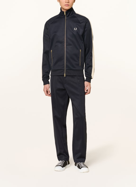 FRED PERRY Trainingsjack met galonstrepen DONKERBLAUW / ECRU