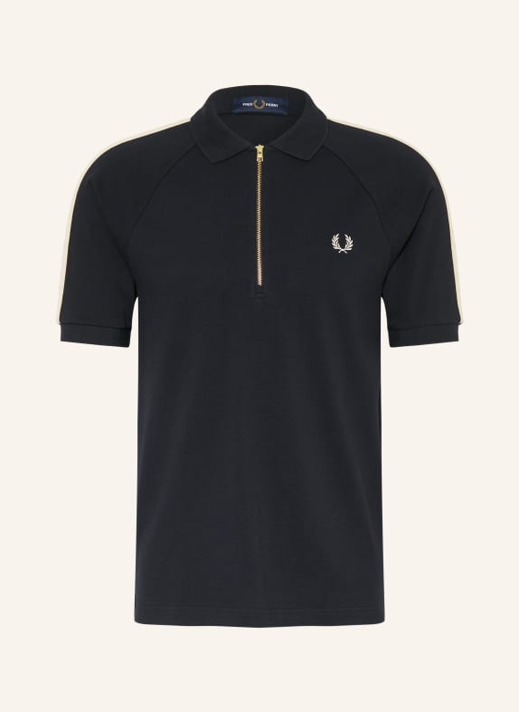 FRED PERRY Polo piqué BLEU FONCÉ / BLANC