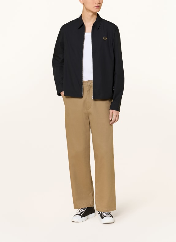 FRED PERRY Overjacket ZWART