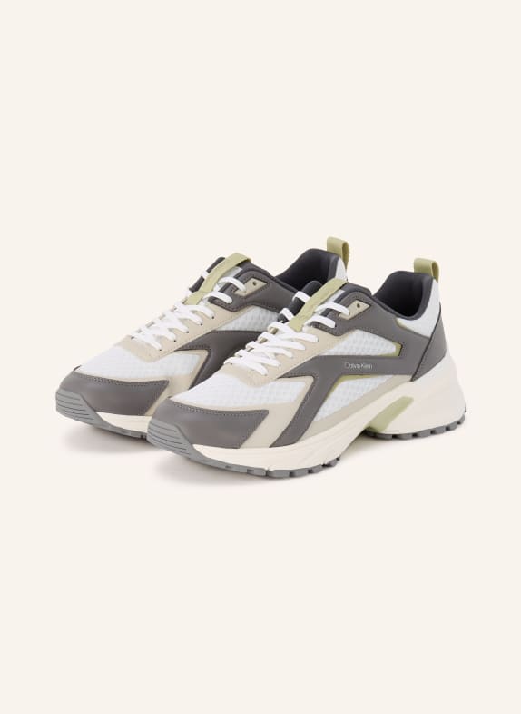Calvin Klein Sneaker HIKE RUNNER WIT / DONKERGRIJS / GRIJS
