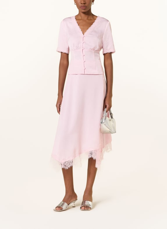 BAUM UND PFERDGARTEN Blouse MELONIE met kant ROSE CLAIR